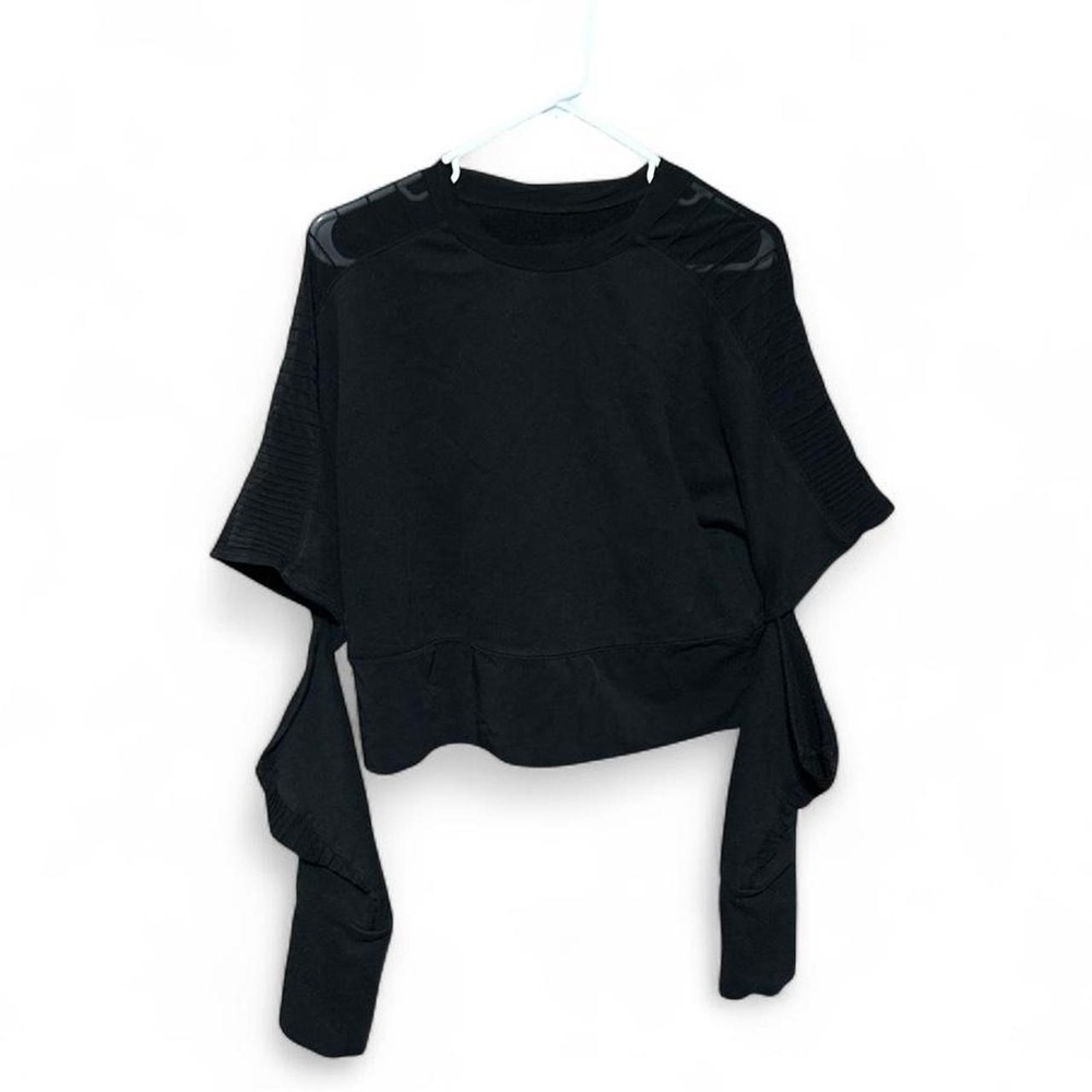 Alo Yoga Made You Look Cropped Top - Black - S
